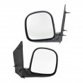 Gmc Savana 1500 2500 3500 1996-2002 Door Mirror Driver And Passenger Side Pair Manual Folding Non-heated Textured Black 