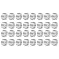 32pcs Aluminum Spacers 4mm Id X 7mm Od Length Screw Standoff Bushing Plain Finish Unthreaded Metal Round Spacer For M4 Bolts 