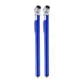 X Autohaux 2pcs 10-100psi Dual Head Stainless Steel Truck Pen Tyre Tire Air Pressure Gauge Grip For Bike Atv Car Suv Large