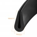 Uxcell U Channel Edge Trim 3 3ft Length Rubber Guard Seal Strip Protector Round Type Fit For 2 5-3mm 5 16 W X 45 64 H Black