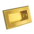 Knape Vogt Flush Pull Dull Brass 