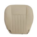 Tan Front Driver Side Bottom Replacement Perforated Microfiber Leather Seat Cover For Lincoln Navigator 2003 2004 2005 2006 