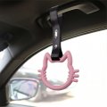 Auto Car Accessory Kitty Cat Pink For Jdm Tsurikawa Ring Subway Train Bus Handle Strap Charm Drift Style 8888 