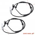 A-premium Abs Wheel Speed Sensor Compatible With Bmw Models 745i 745li 2002-2003 760li 2003 Rear Driver And Passenger Side 2-pc