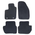 Velour Floor Mats For Ford Ecosport 2018 2022 Custom Fit Front And Rear Black Carpet Liners Anti Slip All Season Full Set Of 4 