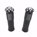 Httmt Trhb-x- Motorcycle Black Cnc Rubber Hand Grips Fit For Bimmer S1000rr Aprilia Buell Ducat Panigale Cbr Yamah Kawasak 