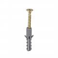 30pcs 6mm X 30mm Plastic Anchor Bolts Expansion Pipe Column Wall Plug Frame Fixings Tube White For Home Diy 