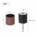 Uxcell 12 Pcs 1-1 2 Inch Sanding Sleeves Sandpaper Set 120 Grit With 1 4 Drum Mandrels For Rotary Tools