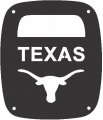 Jeeptails Texas Longhorn Tail Lamp Light Covers For Jeep Wrangler Tj And Yj Black Set Of 2 