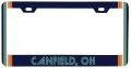 Canfield Ohio Car Metal License Plate Frame Retro Design 