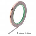 Uxcell Double Sided Conductive Tape Copper Foil Adhesive 6mm X 20m 21 8yards Length For Guitar Emi Shielding Crafts Electrical