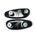 Mirror Block Off Base Plates For Suzuki Gsxr 600 750 1000 Gsx-r 2001-2004 Black