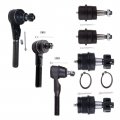 Ocpty New 7-piece Fit 91-01 For Jeep Cherokee 91-92 Comanche 93-98 Grand 93-93 Wagoneer 91-95 97-06 Wrangler Outer Tie Rod End