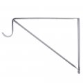 Knape Vogt Rp-0045-pm Wall-mounted Shelf And Rod Bracket Holds Up To 500 Pounds 12-inch X 10-inch Platinum 