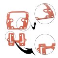 3pcs Carburetor Repair Kit For Johnson Evinrude V4 V6 85 To 235hp Crossflow Replacement 439076 390055 392550 398526 435443