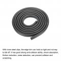 Uxcell Edge Trim Black U Shape Protector Rubber With Steel Clips Fits 13 64 -5 16 9 84ft 3meter Length Door Guards