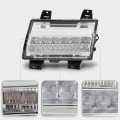 Acanii For 2-bulbs Halogen Upgrade 2018-2022 Jeep Wrangler Jl Chrome Led Parking Sequentia Turn Signal Lights Lamps