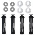 4 Pack Toilet Seat Bolt Set Universal Fit Screws Tool-free Installation Replacement Mounting Hardware Kit 