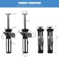 4 Pack Toilet Seat Bolt Set Universal Fit Screws Tool-free Installation Replacement Mounting Hardware Kit