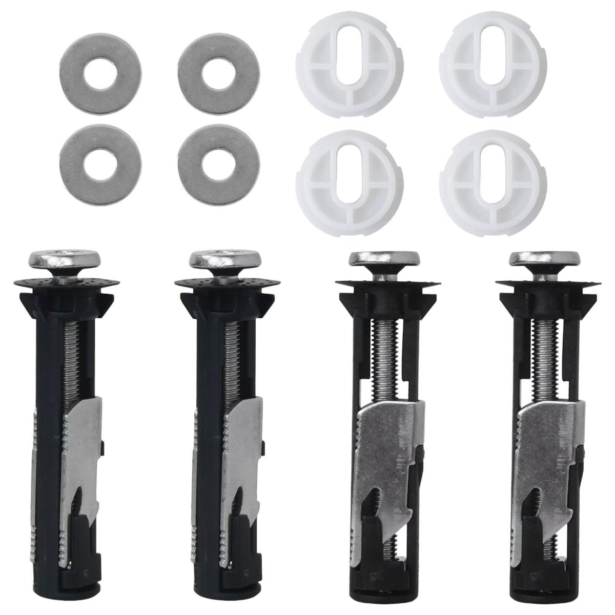 4 Pack Toilet Seat Bolt Set Universal Fit Screws Tool-free Installation Replacement Mounting Hardware Kit