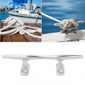 Base Cleat Stainless Steel Boat Light Weight Mirror Polished Accessory For Tensioning Marine Yacht Ropes 5inches