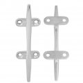 Base Cleat Stainless Steel Boat Light Weight Mirror Polished Accessory For Tensioning Marine Yacht Ropes 5inches