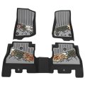 Ikon Motorsports 3d Tpe Floor Mats For 2018-2025 Jeep Wrangler Jl Unlimited 4-door All Weather Waterproof Non-slip Liners Front