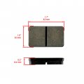 Caltric Compatible With 2 Mechanical Brake Pads Arctic Cat 0402-814 0402-958 1402-602 0402-210