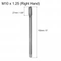 Uxcell Metric Thread Tap M10 X 1 25 H2 150mm Extra Long Straight Flute Screw Milling Machine Taps Threading Tapping Repair Tool