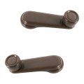 Trq Window Crank Handle Brown Pair Set For 1985-1993 Nissan 720 D21 Hardbody Pickup 