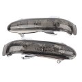 Rearview Mirror Turn Signal Light 1 Pair For Mercedes W220 S-class W215 Cl-class Black Plastic 1999-2003 Compatible 