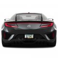 Ipick Image For Acura Nsx Logo In 3d Gray Letters On Black Real 3k Carbon Fiber Finish Abs Plastic License Plate Frame