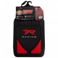 Weatherpro R Racing Red And Black Front Floor Mats Universal Fit Rubber Car 17 5 In X 27 Trim To With Anchoring System