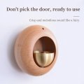 Japanese Style Dopamine Door Bell Shopkeepers For Opening Creative Doorbell Magnetic Round Wooden Entry Alert Chime Home Office