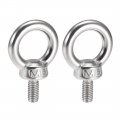 Uxcell Lifting Eye Bolt M6 X 11mm Male Thread 304 Stainless Steel For Hanging Pack Of 2