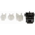 Honda Cr-v 1997-2016 Hood Prop Rod Clip Assortment 4 Pieces Made Of Plastic Black And White Replacement For 90672s5a003 