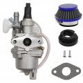 Anxingo Air Filter Stack Carburetor Replacement For 2 Stroke 43cc 47cc 49cc Atv 4 Wheel Off Road Vehicle Lawn Mower Scooter
