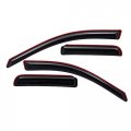 In Channel Auto Vent Window Visors For 2005 2020 Nissan Frontier Crew Cab Dark Smoke Rain Guards With Uv Protection No Drill