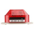 Baomain Industrial Signal Red Mini Warning Light Strobe Lamp Led-3051 Ac 110v 2w