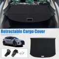 Uxcell Retractable Cargo Cover For Nissan Kicks 2018-2023 Waterproof Non Slip Suv Rear Trunk Shielding Shade Black