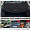 Retractable Cargo Cover For Nissan Kicks 2018-2023 Waterproof Non Slip Suv Rear Trunk Shielding Shade Black