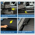 Uxcell Retractable Cargo Cover For Nissan Kicks 2018-2023 Waterproof Non Slip Suv Rear Trunk Shielding Shade Black