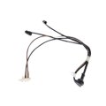Hvac Air Valve Vacuum Actuator Harness For Gmc Savana 1500 2500 1996 To 2007 Black Male Female Connector With Retainers 