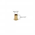 Uxcell Hollow Rivet 5mm X 8mm Through Hole Copper Rivets Grommets Double-sided Circuit Board Pcb 200pcs