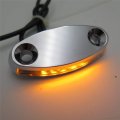 Black Mirror Block Off Base Plate With Led Signal For Cbr 600 F4 Rr 900 1000rr Billet Aluminum 1 Pair 