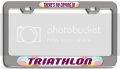 There S No Crying In Triathlon Ch 3d Metal License Plate Frame Auto Suv Truck Tag Holder O86 