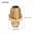 Uxcell Brass Straight Grease Fitting Assortment 5 16 -32 Thread 10mm Width Hydraulic Accessories 10pcs