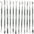16 Piece Wax Carving Set With 4 Files And 12 Stainless Steel Carvers For Polymer Clay Spatula Tools 6 In Length