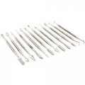 16 Piece Wax Carving Set With 4 Files And 12 Stainless Steel Carvers For Polymer Clay Spatula Tools 6 In Length