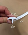 13 16 White T Molding Flexible Gap Edge Trim Rv Travel Traier Boat Marine And Home Application By Autmotive Authority White 20